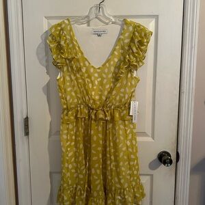 Emma & Michele Cream Dress with Yellow Accents